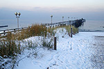 Seebrücke im Winter
