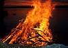Neujahrsfeuer an der Seebrücke Neujahrsfeuer an der Seebrücke