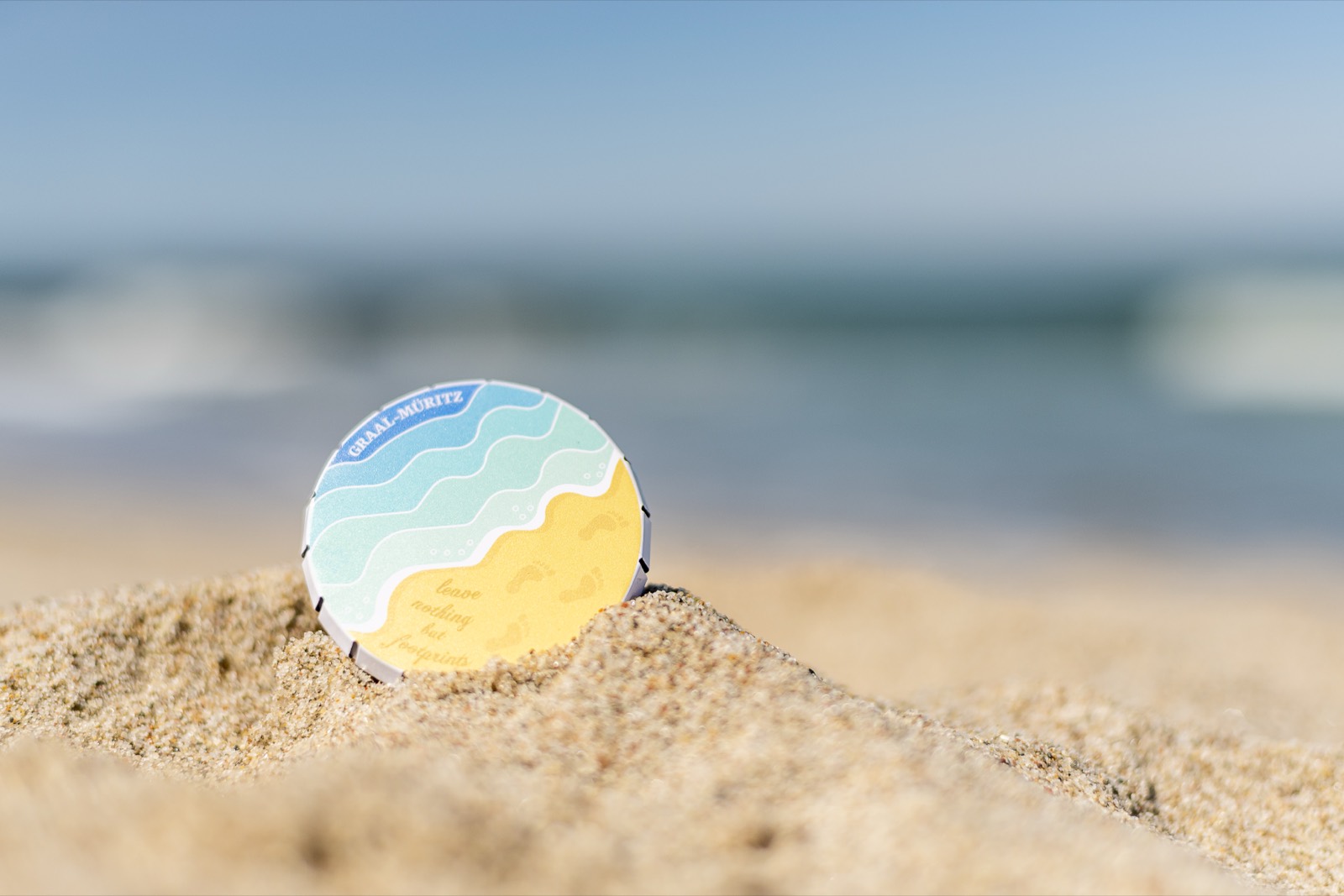 Dose mit Graal‑Müritz-Strandmotiv