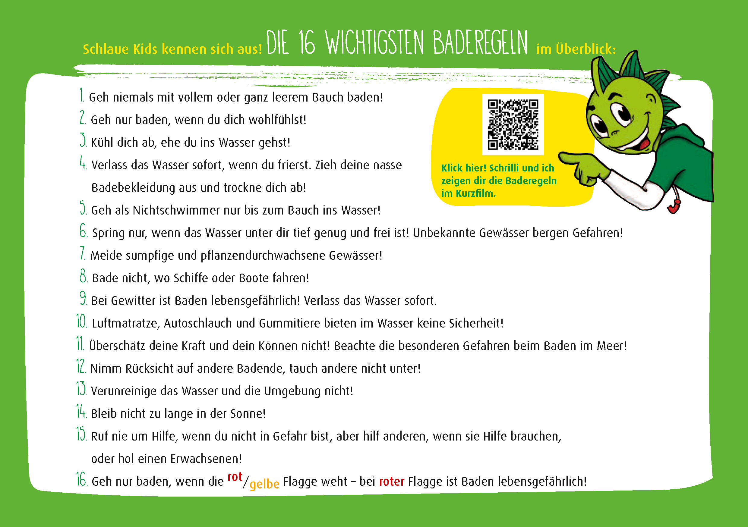 Jolinchens Baderegeln